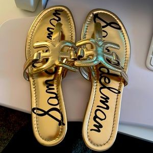 Sam Edelman gold sandals